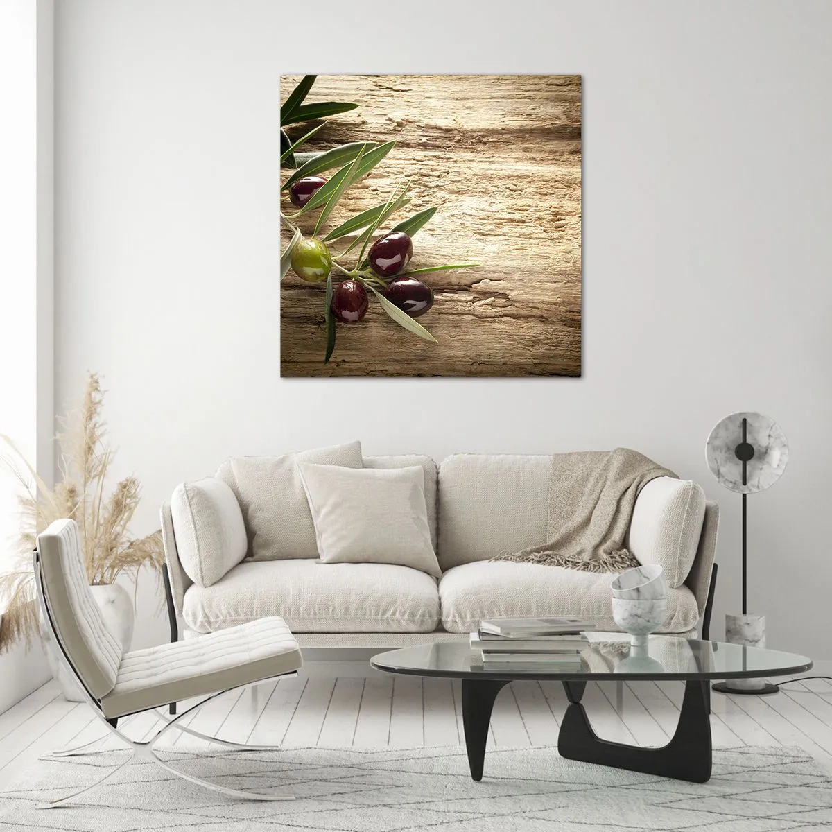 Schilderen op glas - Rechtstreeks uit de natuur - 40x40 cm