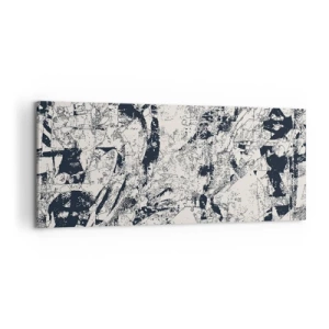 Schilderen op canvas - Interpenetratie van tegenstellingen - 100x40 cm