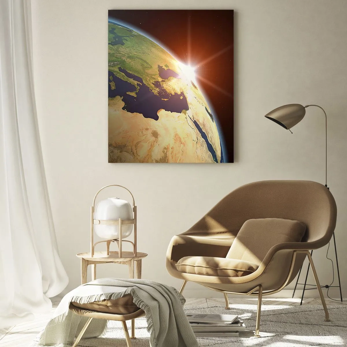 Schilderen op glas - Zonsopgang - 50x70 cm