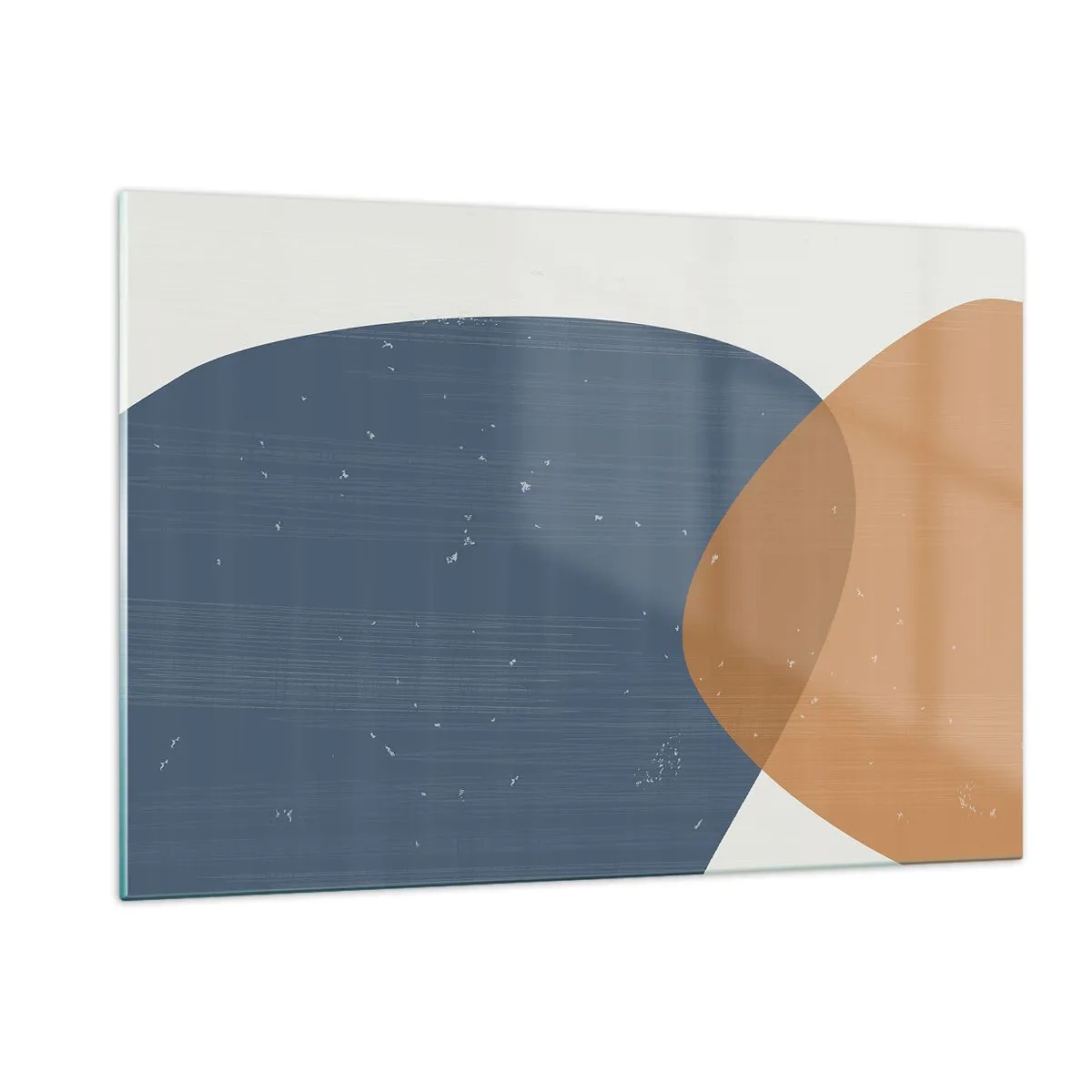 Schilderen op glas - Ovalen en invloeden - 120x80 cm