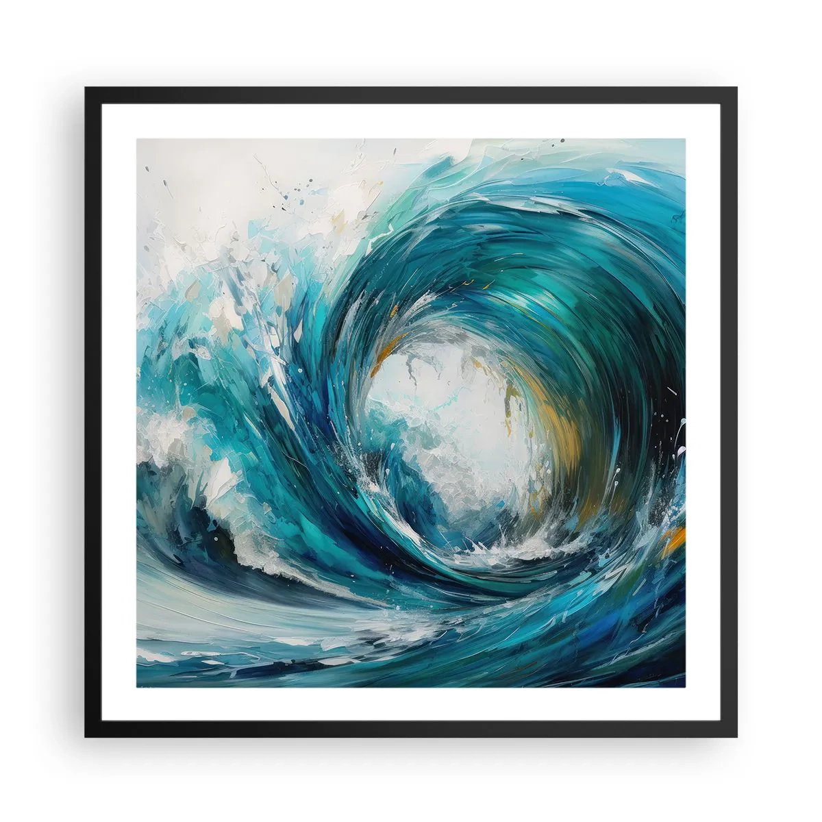 Poster in een zwarte lijst - Zeeportaal - 60x60 cm