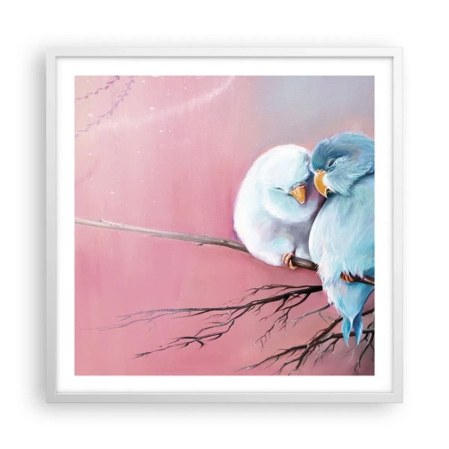 Poster in een witte lijst - Wat kan ik hier toevoegen? ... - 60x60 cm