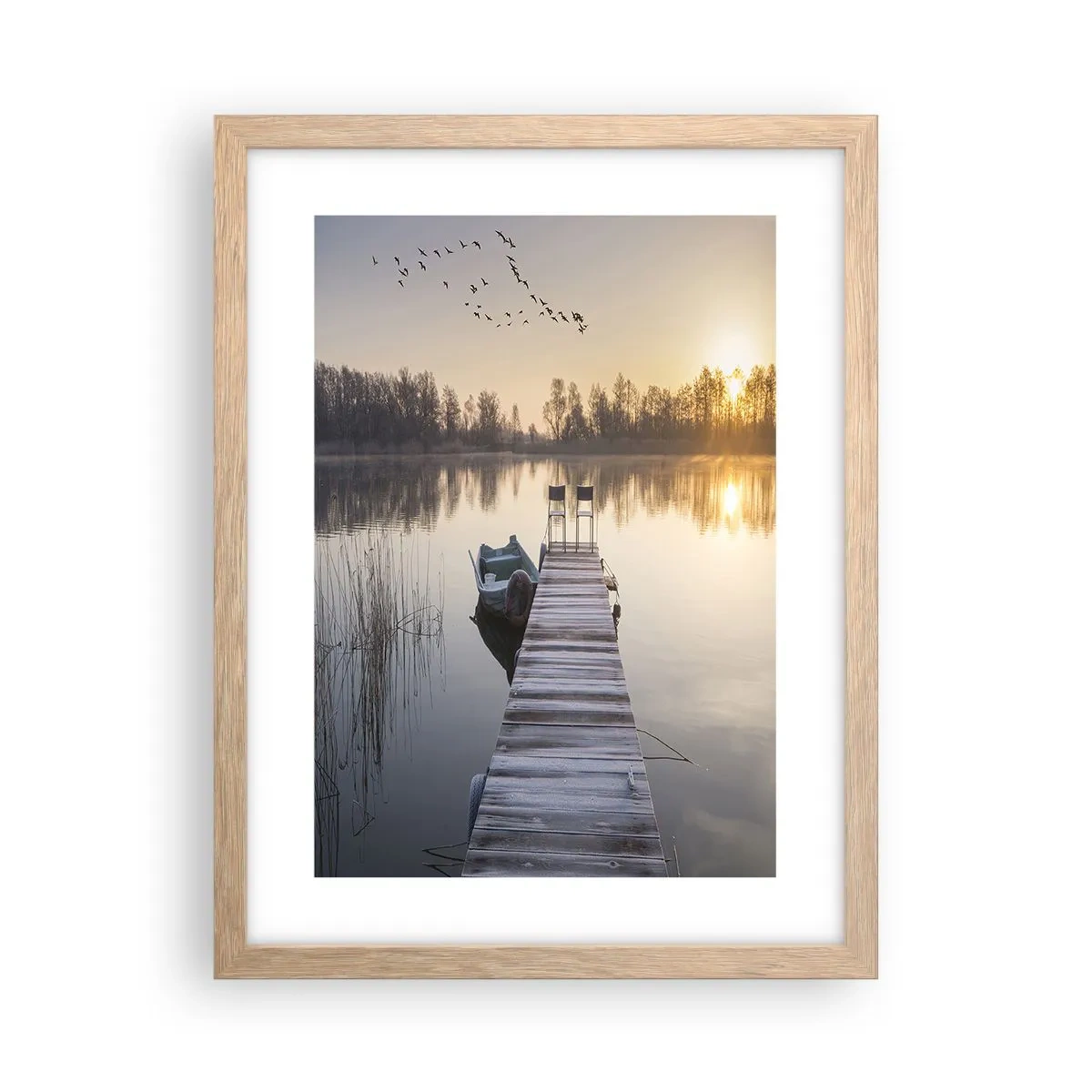 Een poster in een licht eiken lijst - Ik ben zo terug - 30x40 cm