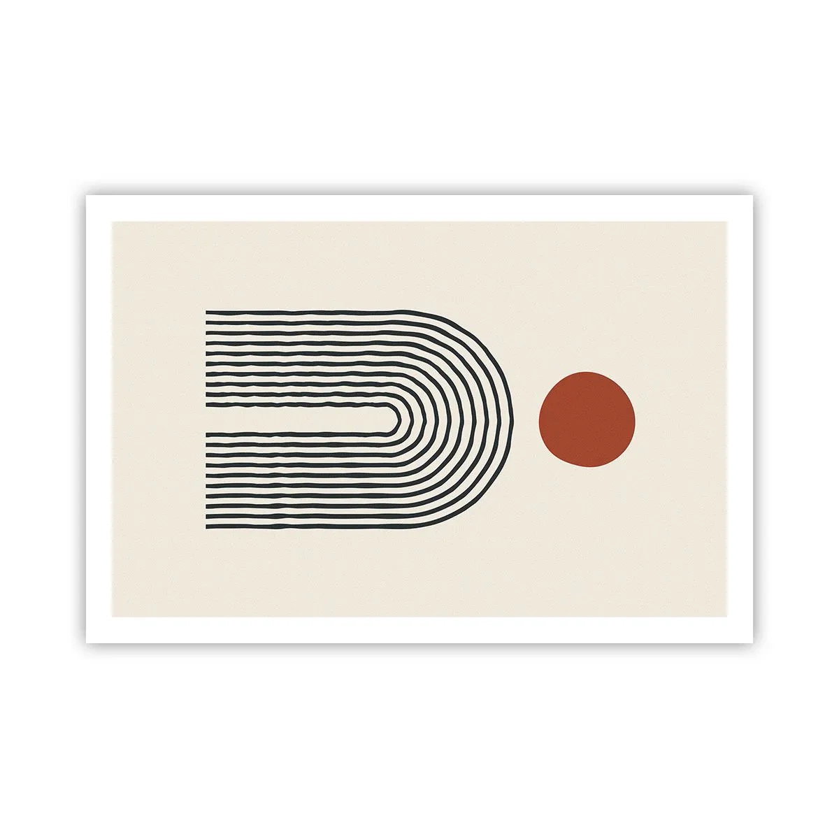 Poster - Magnetisme van vormen en kleuren - 91x61 cm