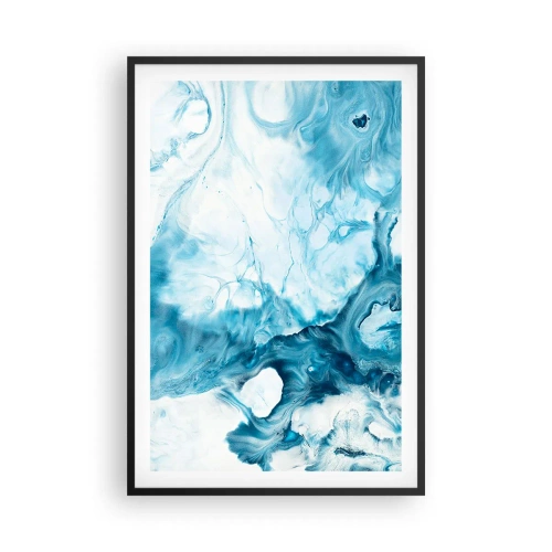 Poster in een zwarte lijst - Blauw Concert - 61x91 cm