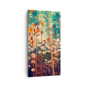 Schilderen op canvas - Het geheime leven van de bladeren - 65x120 cm