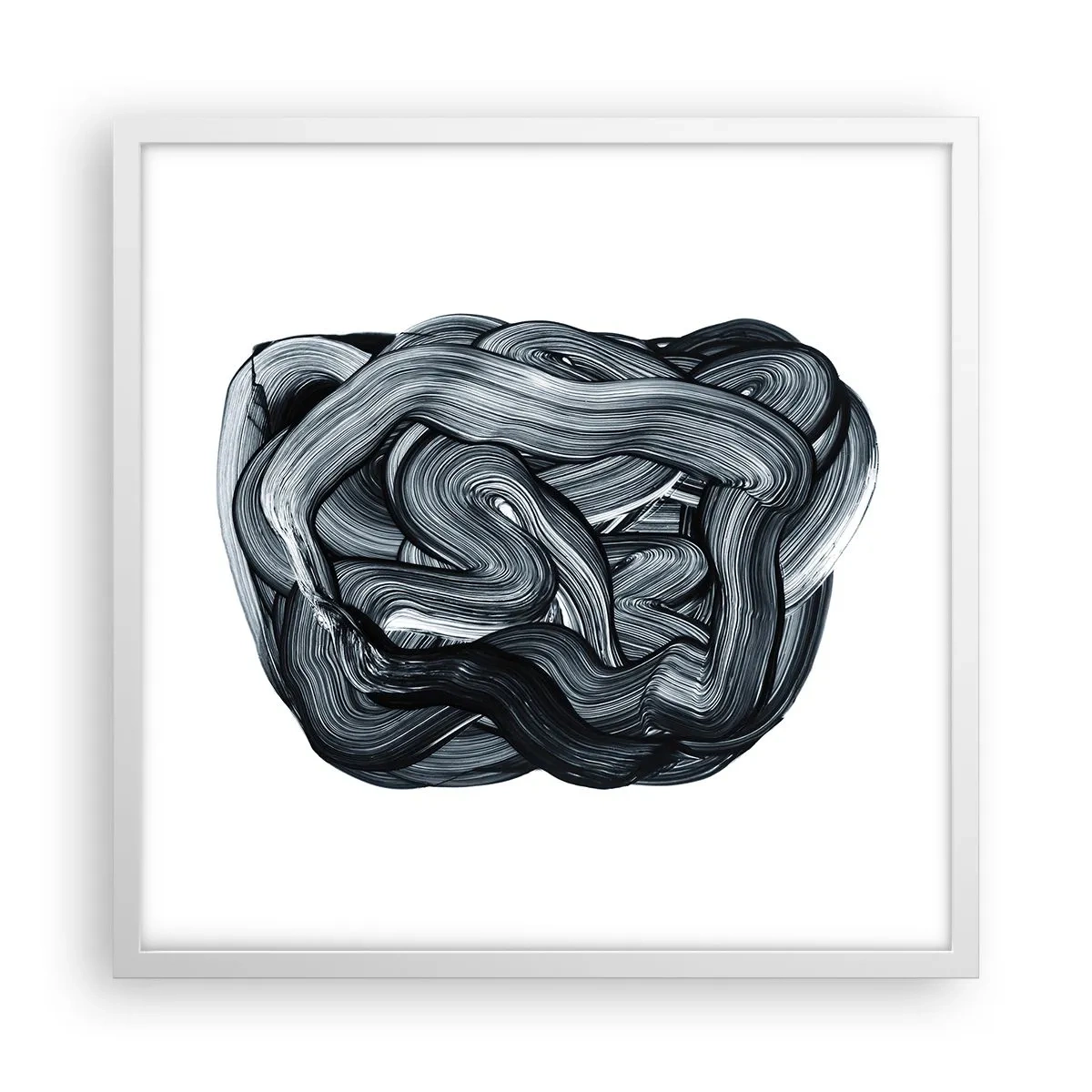 Poster in een witte lijst - Het is niet zo eenvoudig - 50x50 cm