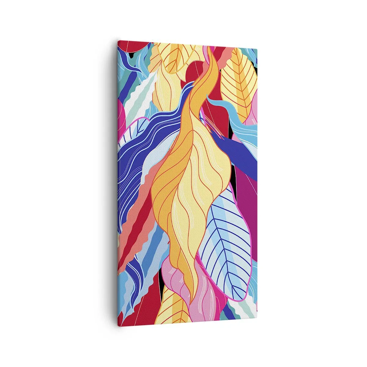 Schilderen op canvas - Een kleurrijke puinhoop - 55x100 cm