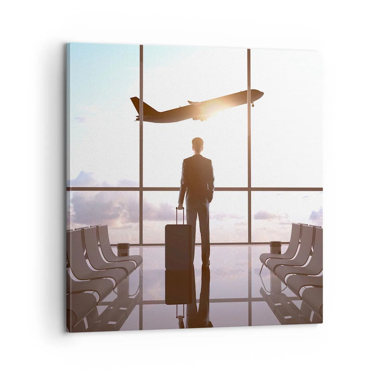 Schilderen op canvas - Je hebt tijd, doe het rustig aan - 60x60 cm