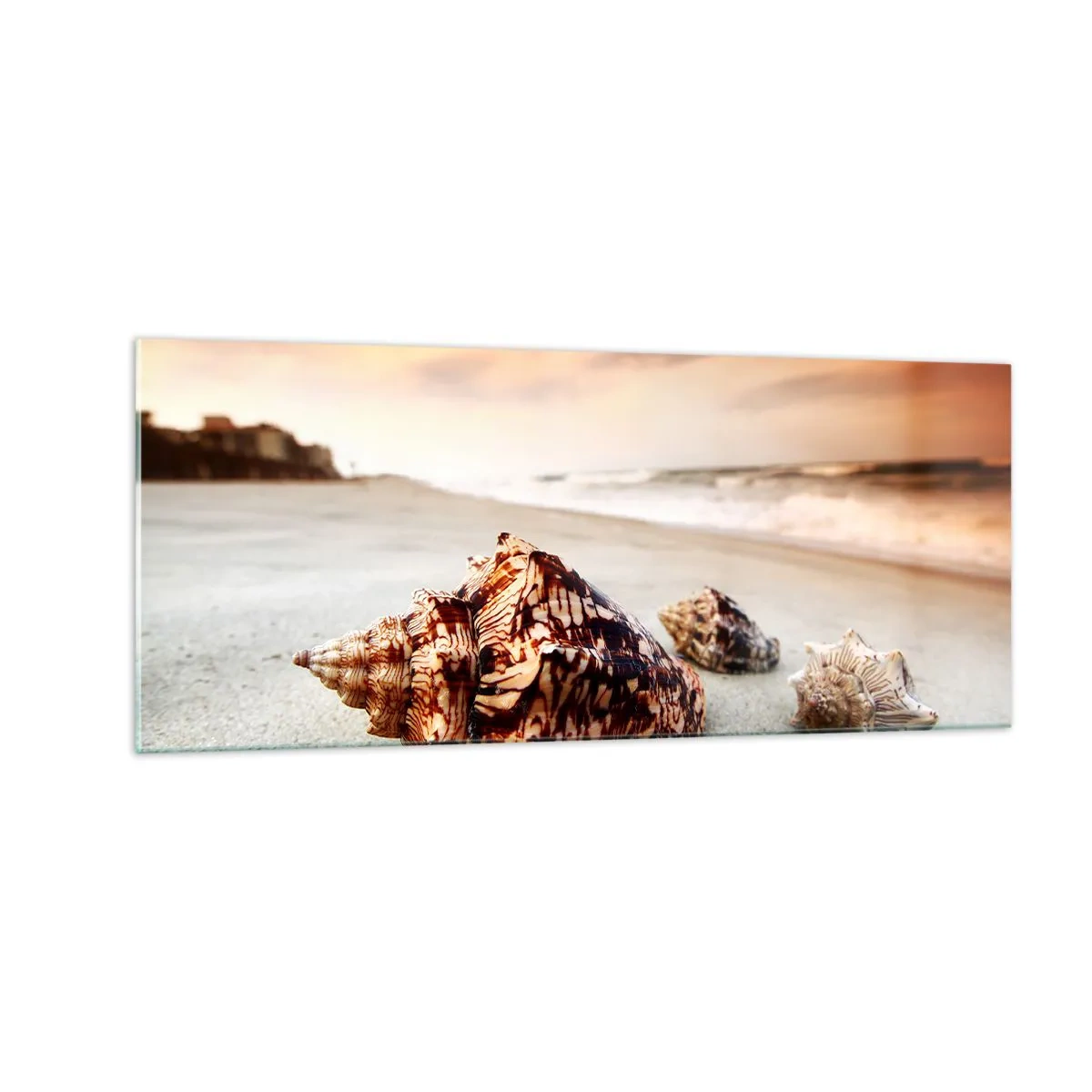 Schilderen op glas - Outcasts van golven - 100x40 cm