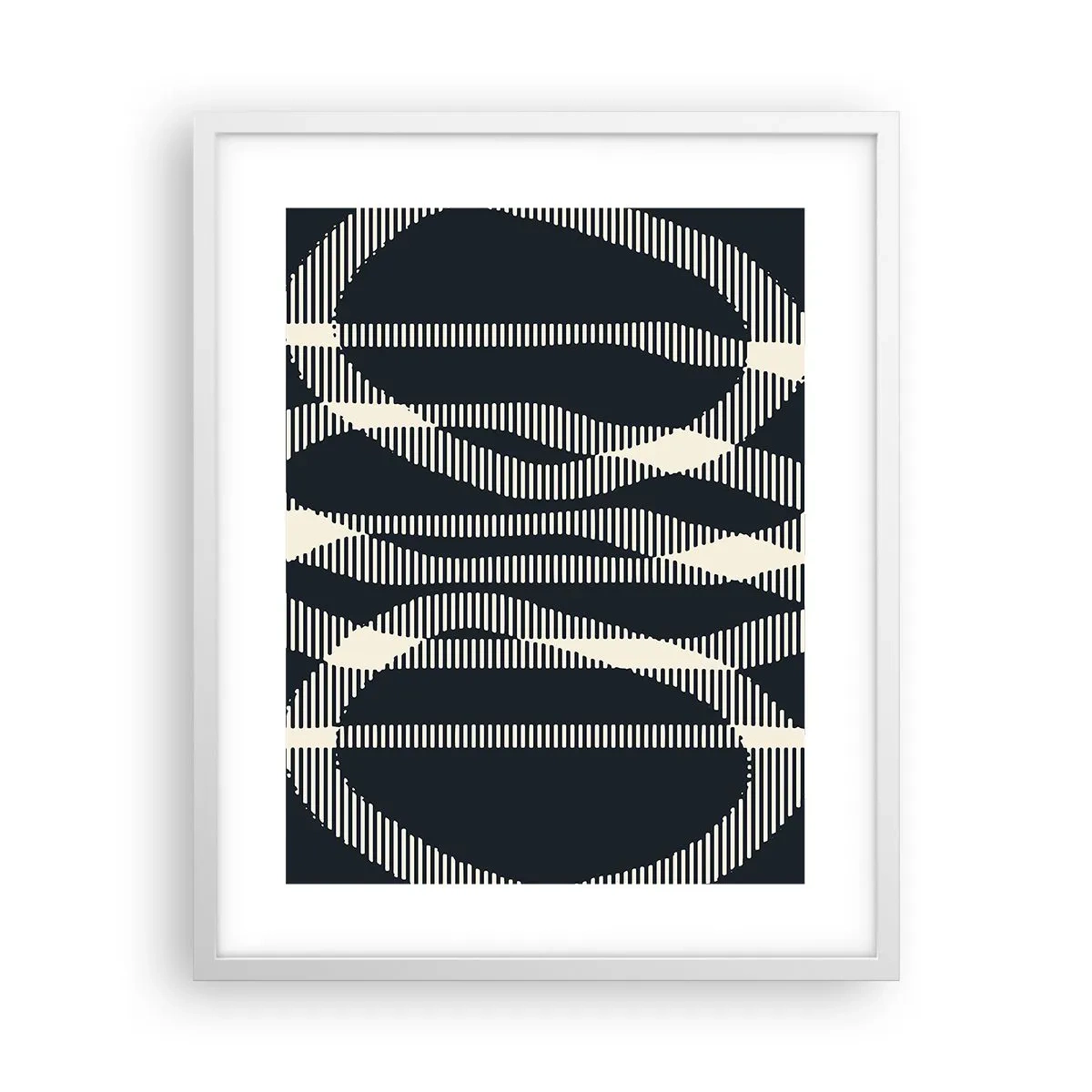 Poster in een witte lijst - Een poging om de duisternis te doorbreken - 40x50 cm