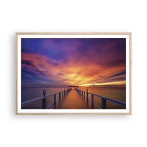 Een poster in een licht eiken lijst - Zonder einde - 100x70 cm