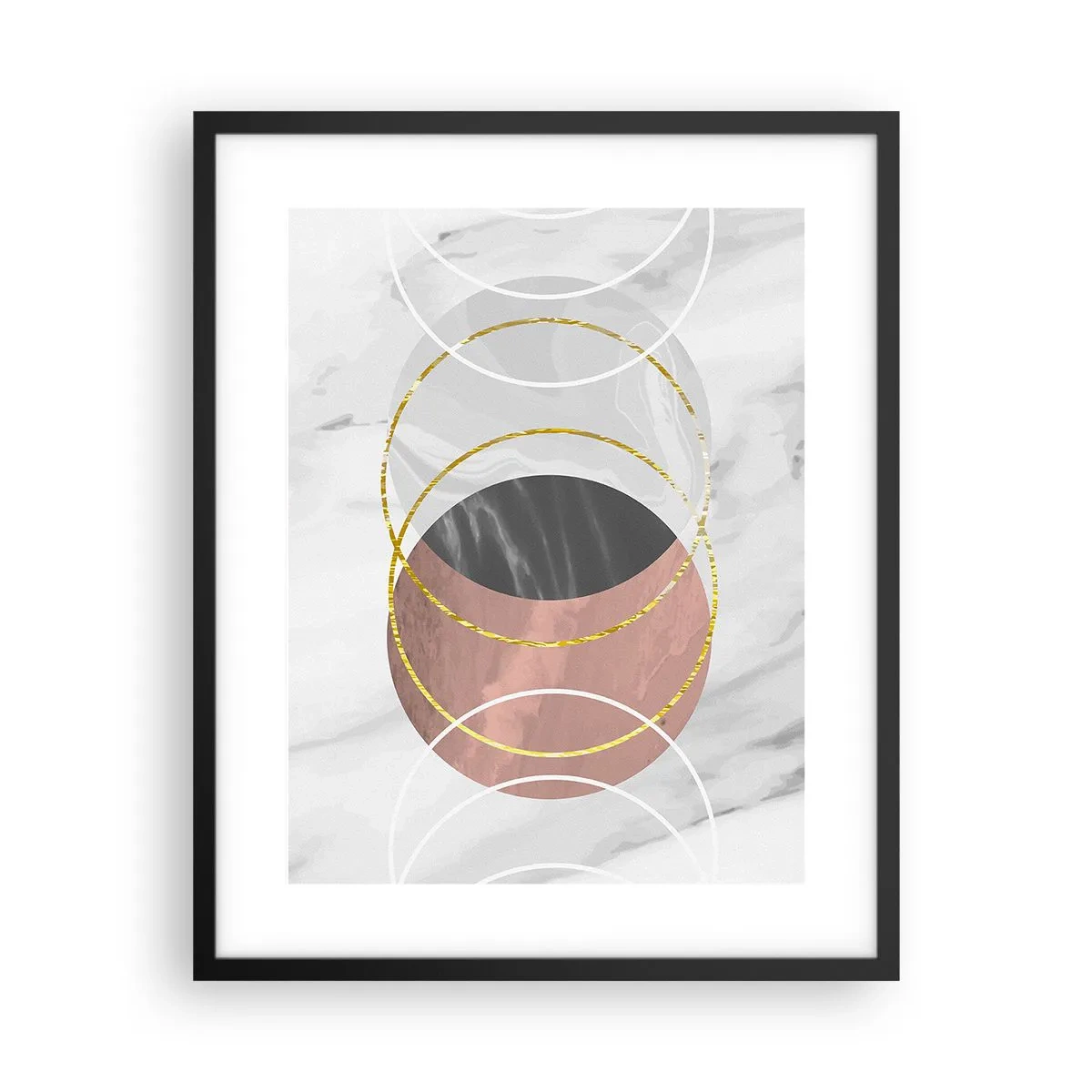 Poster in een zwarte lijst - Muziek van de sferen - 40x50 cm