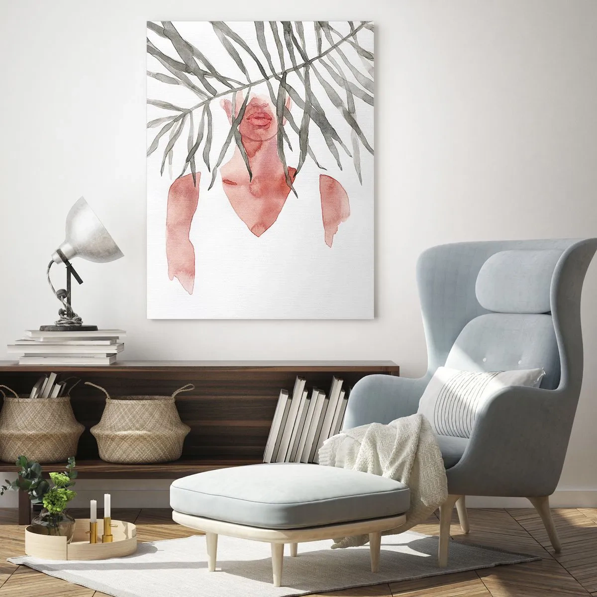 Schilderen op glas - Vrouwe van de tropen - 70x100 cm