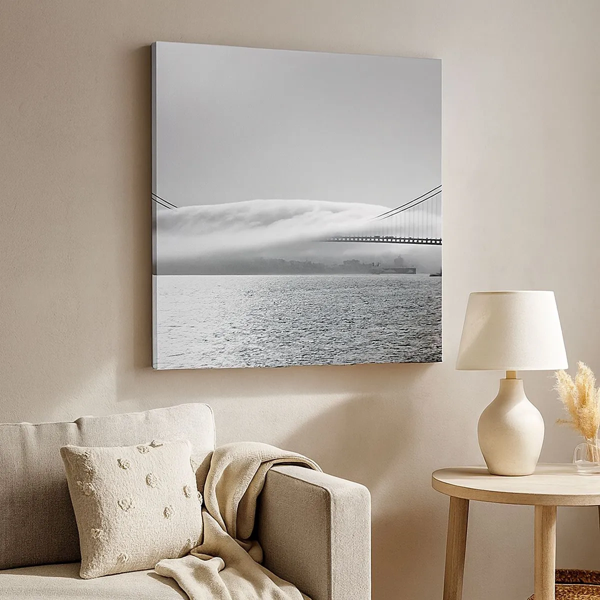 Schilderen op canvas - Vaar door de Golden Gates - 30x30 cm