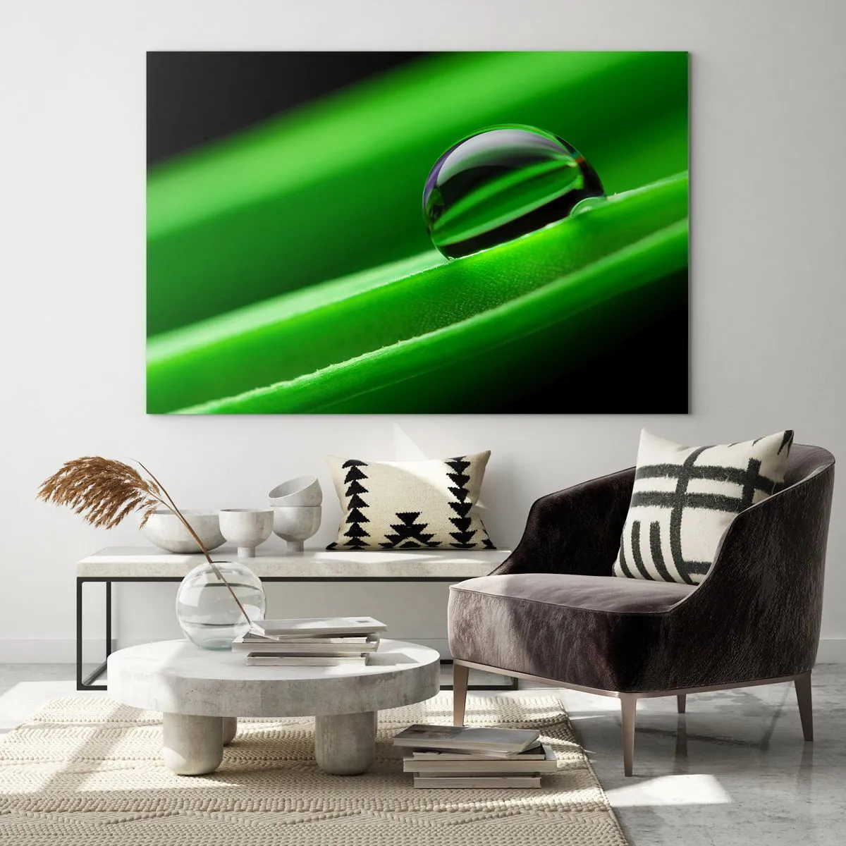 Schilderen op glas - Leven van dichtbij - 120x80 cm