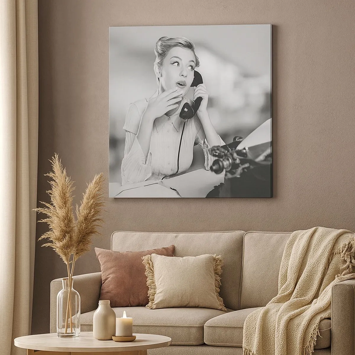 Schilderen op canvas - Hallo, het zijn de jaren 50. - 30x30 cm