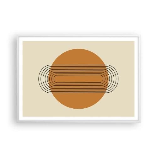 Poster in een witte lijst - Perfect plan - 100x70 cm