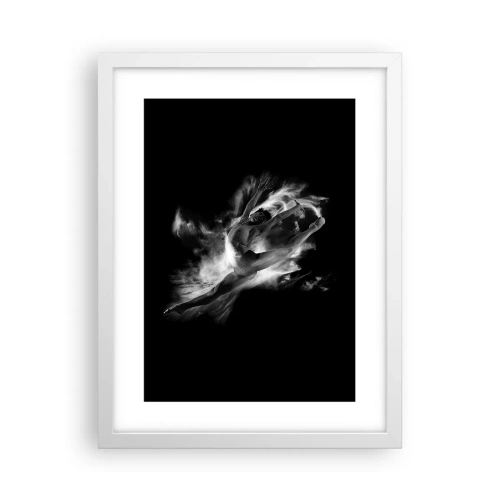 Poster in een witte lijst - Vast tijdens de vlucht - 30x40 cm