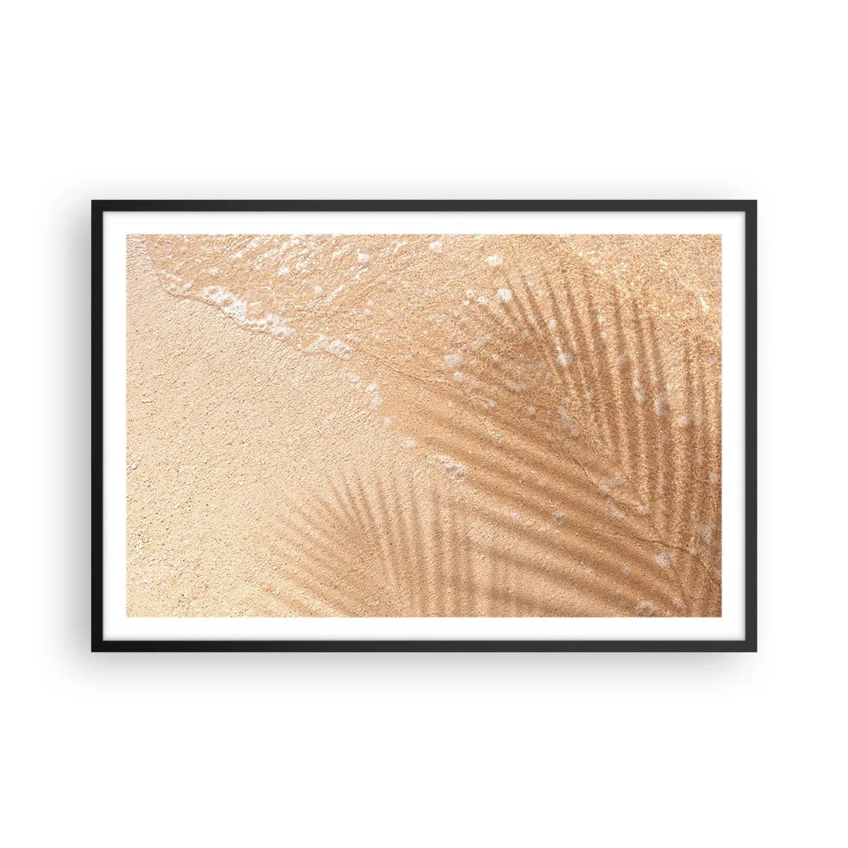 Poster in een zwarte lijst - De schaduw van een hete zomer - 91x61 cm