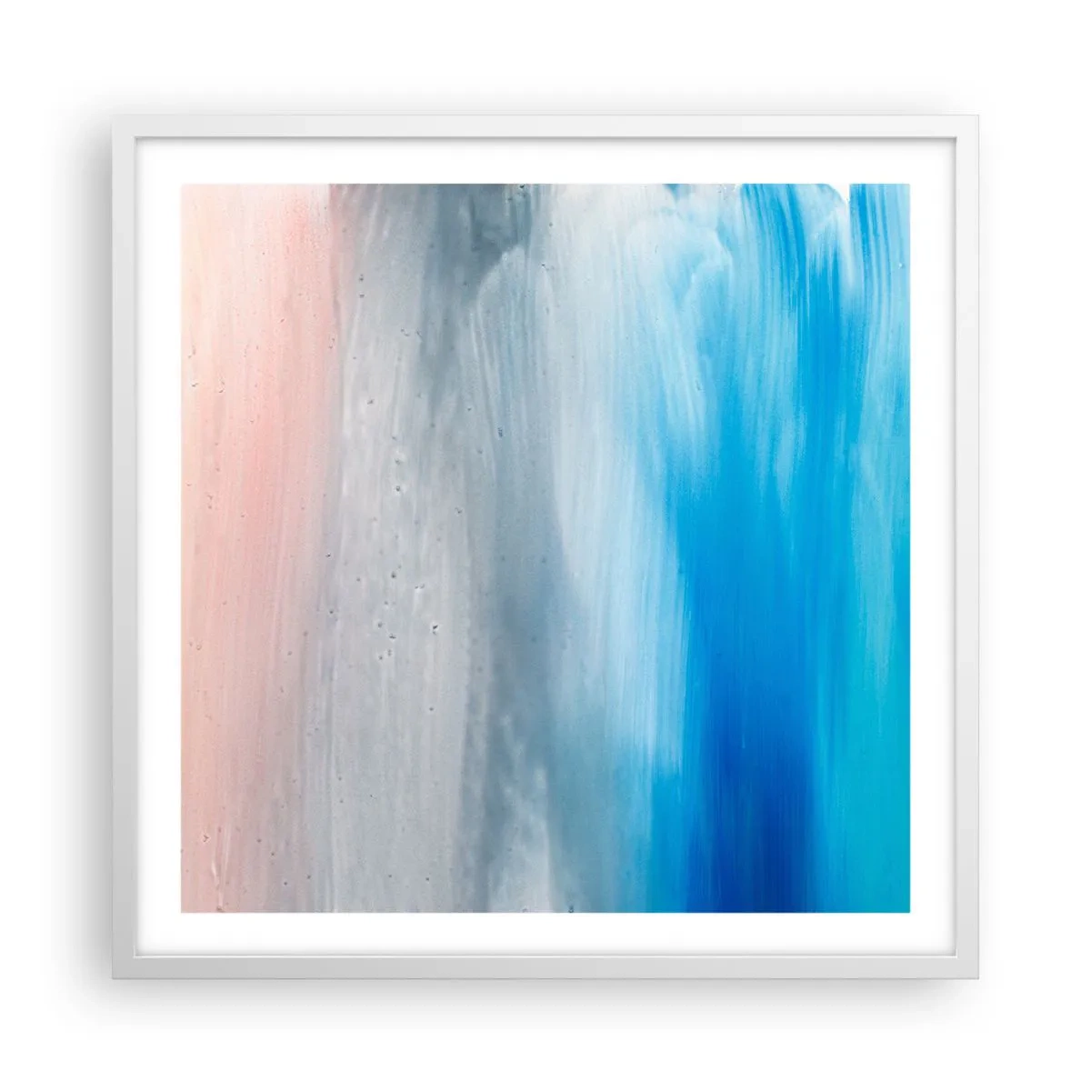 Poster in een witte lijst - Elementen: lucht - 60x60 cm