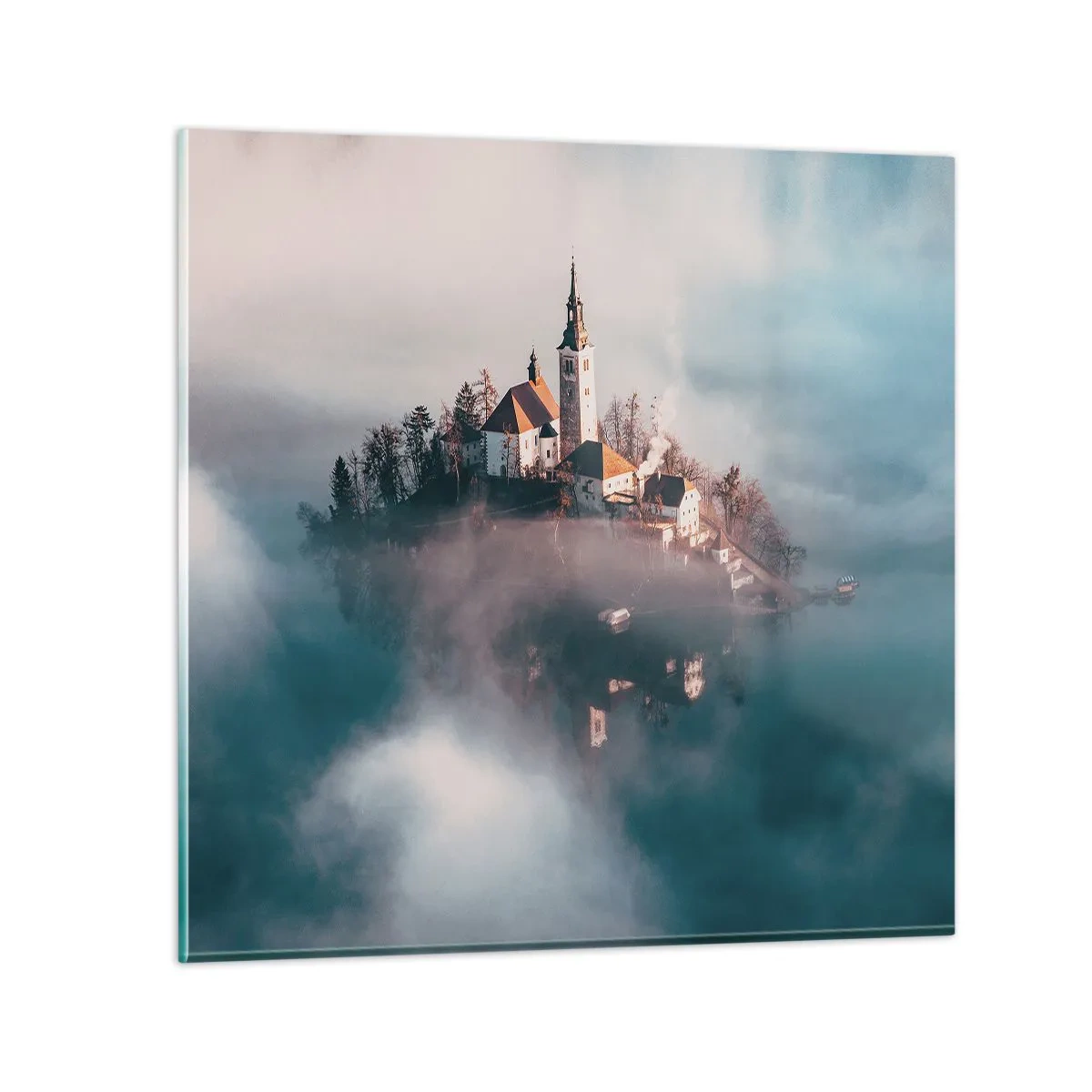 Schilderen op glas - droom eiland - 70x70 cm