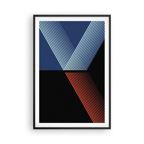 Poster in een zwarte lijst - Een eenvoudig verhaal - 61x91 cm