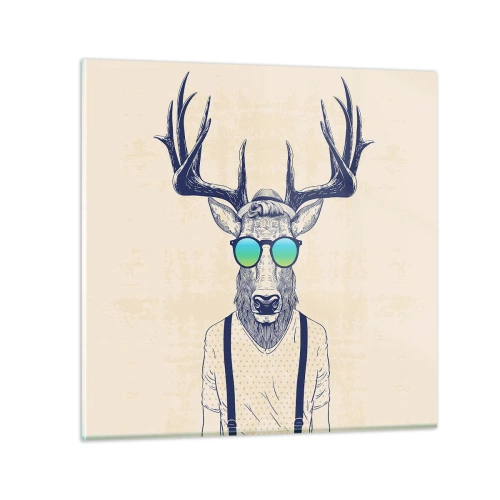 Schilderen op glas - Wie had je verwacht? - 30x30 cm