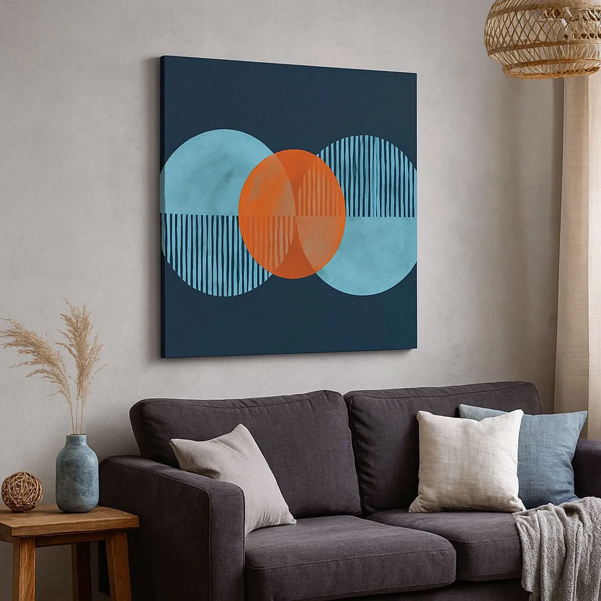 Schilderen op canvas - Symmetrische compositie - 30x30 cm