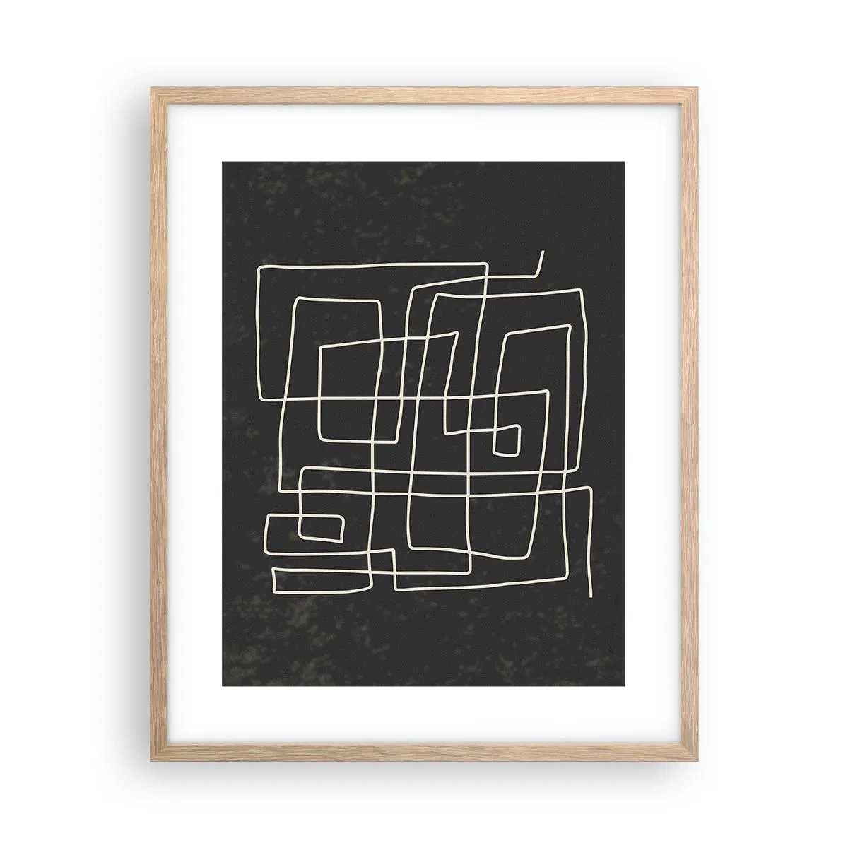 Een poster in een licht eiken lijst - Niet zo eenvoudig - 40x50 cm