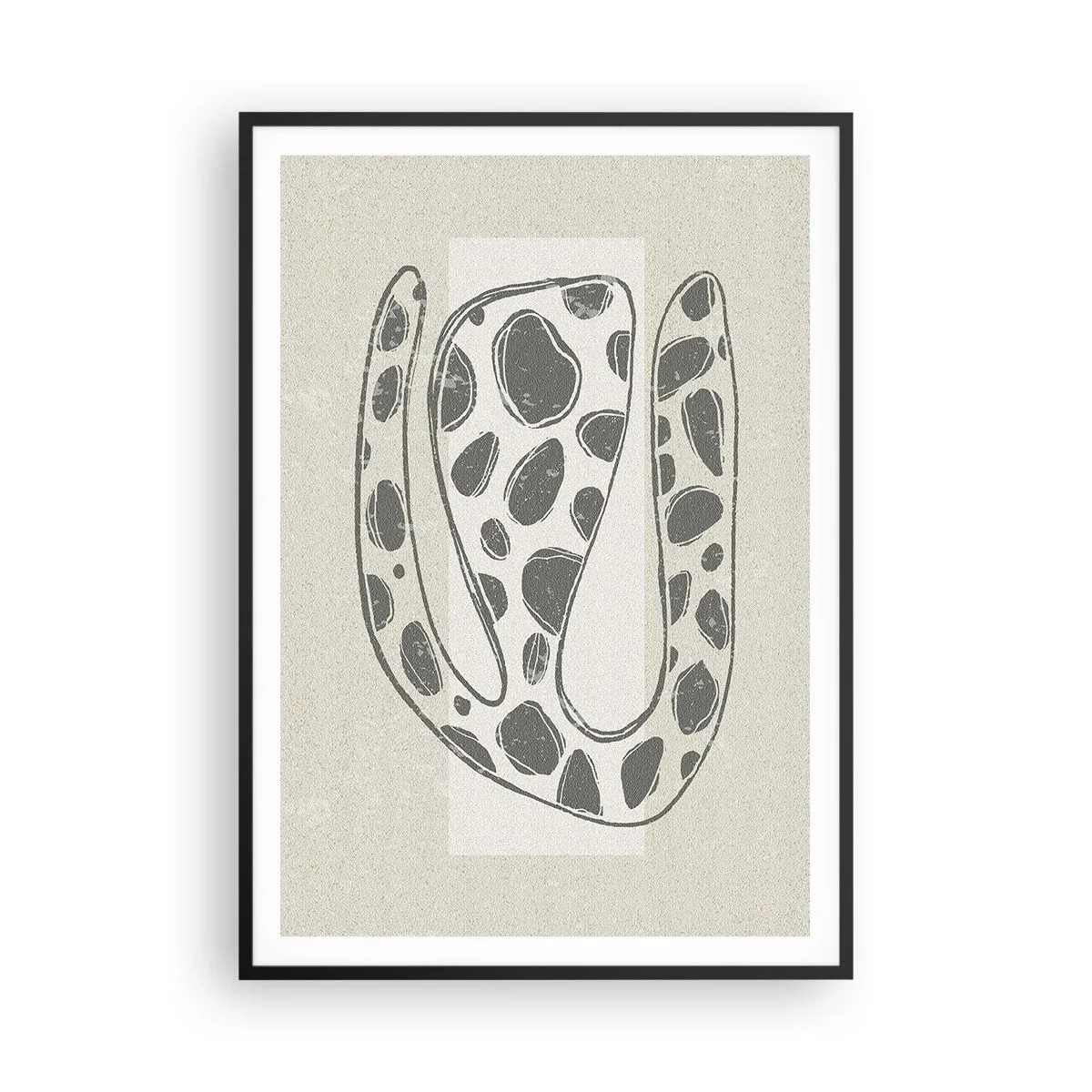 Poster in een zwarte lijst - Een vreemd wezen - 70x100 cm