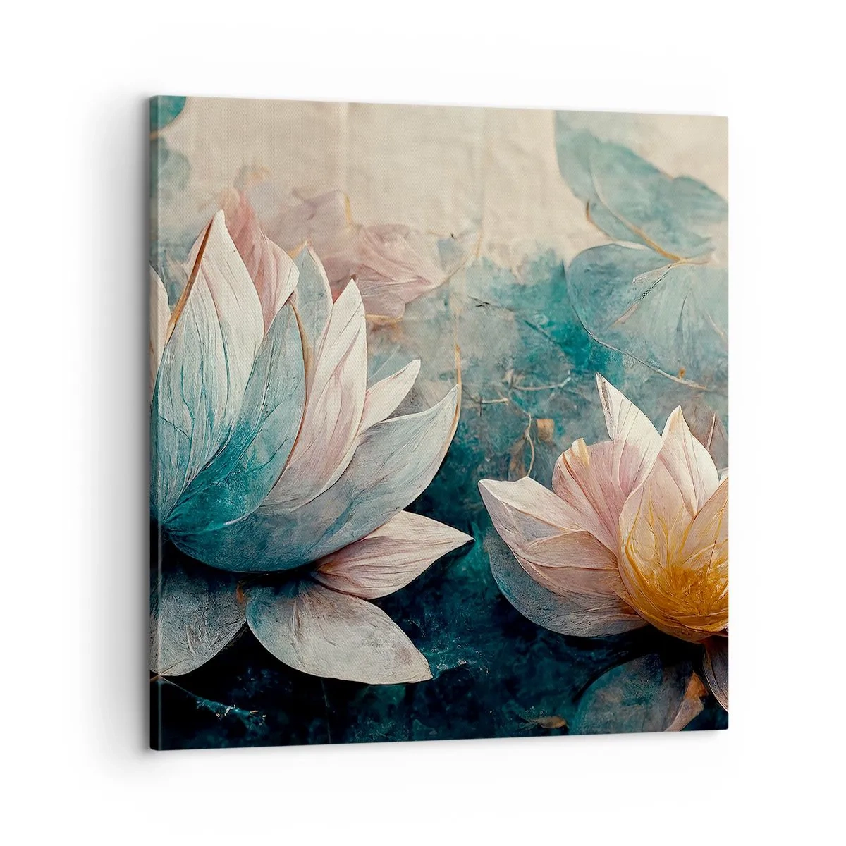 Schilderen op canvas - Sterren van het meer - 60x60 cm