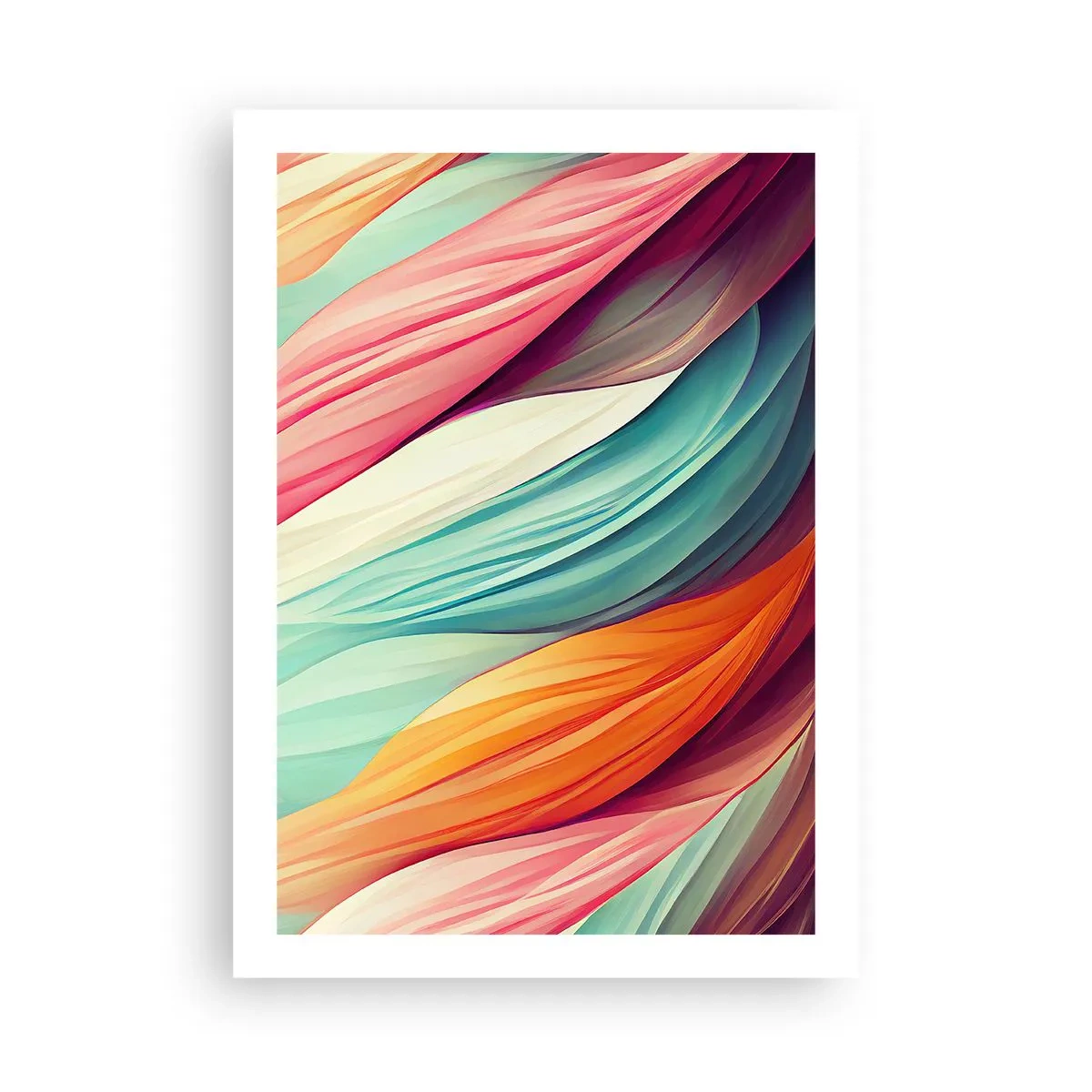 Poster - Regenboog geweven - 50x70 cm
