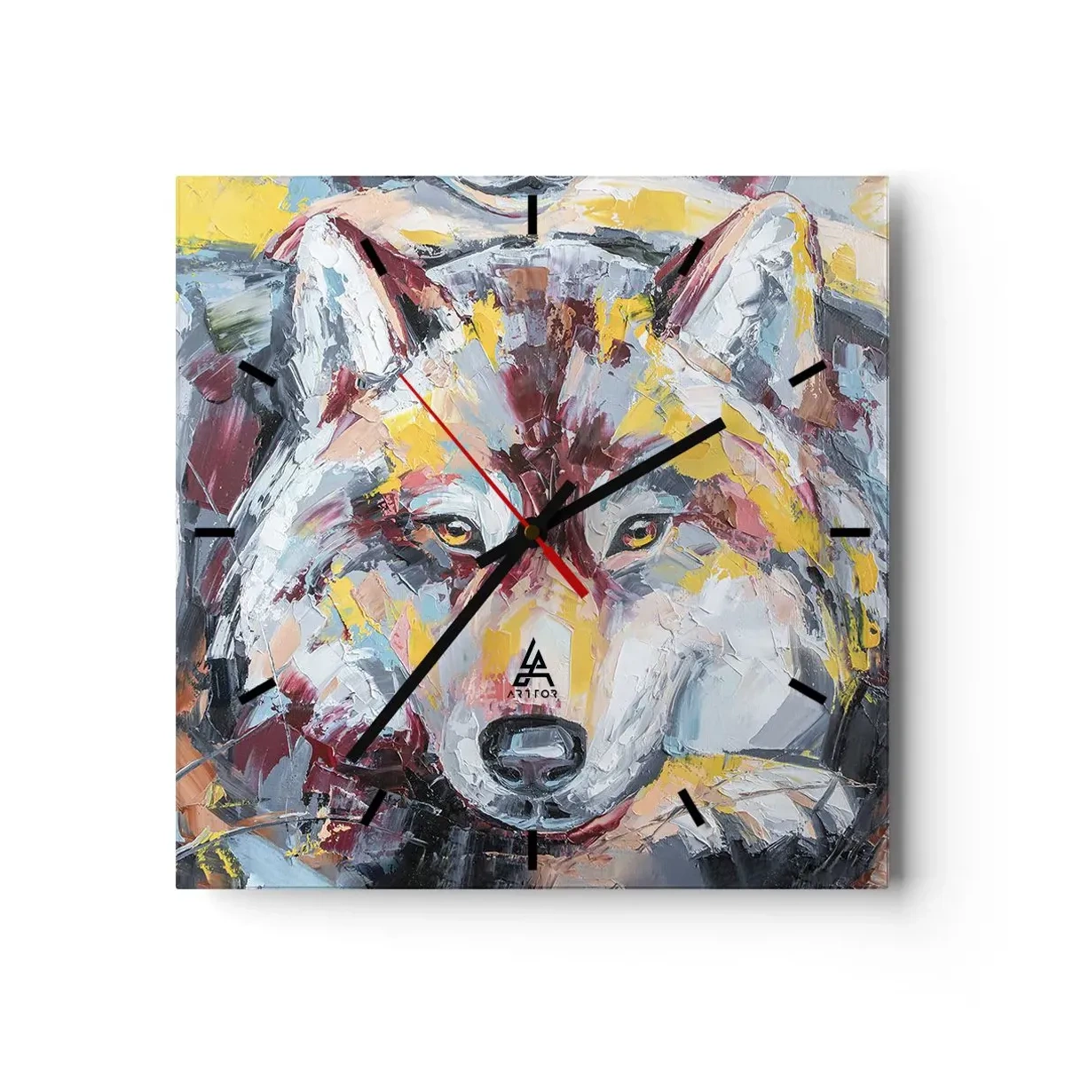 Wandklok - Klok - Gemoedsrust onder dierbaren - 30x30 cm