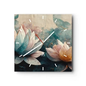 Wandklok - Klok - Sterren van het meer - 30x30 cm