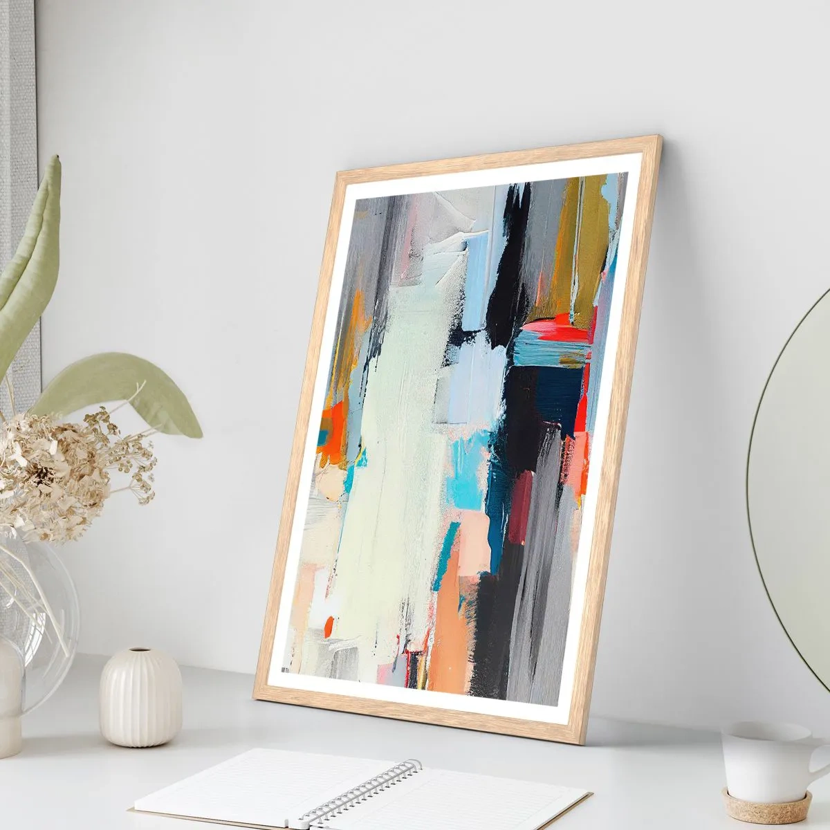 Een poster in een licht eiken lijst - Is er een methode? - 40x50 cm