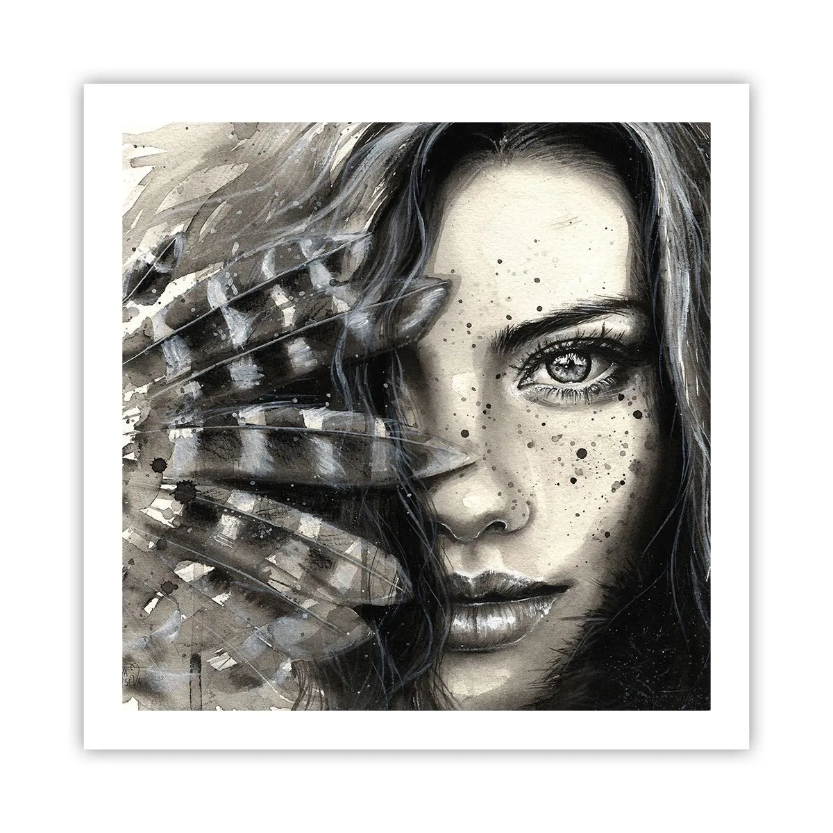 Poster - Wilde schoonheid - 60x60 cm