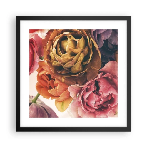 Poster in een zwarte lijst - Een viering van het leven - 40x40 cm