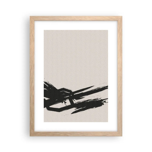 Een poster in een licht eiken lijst - Onstuitbare haast - 30x40 cm