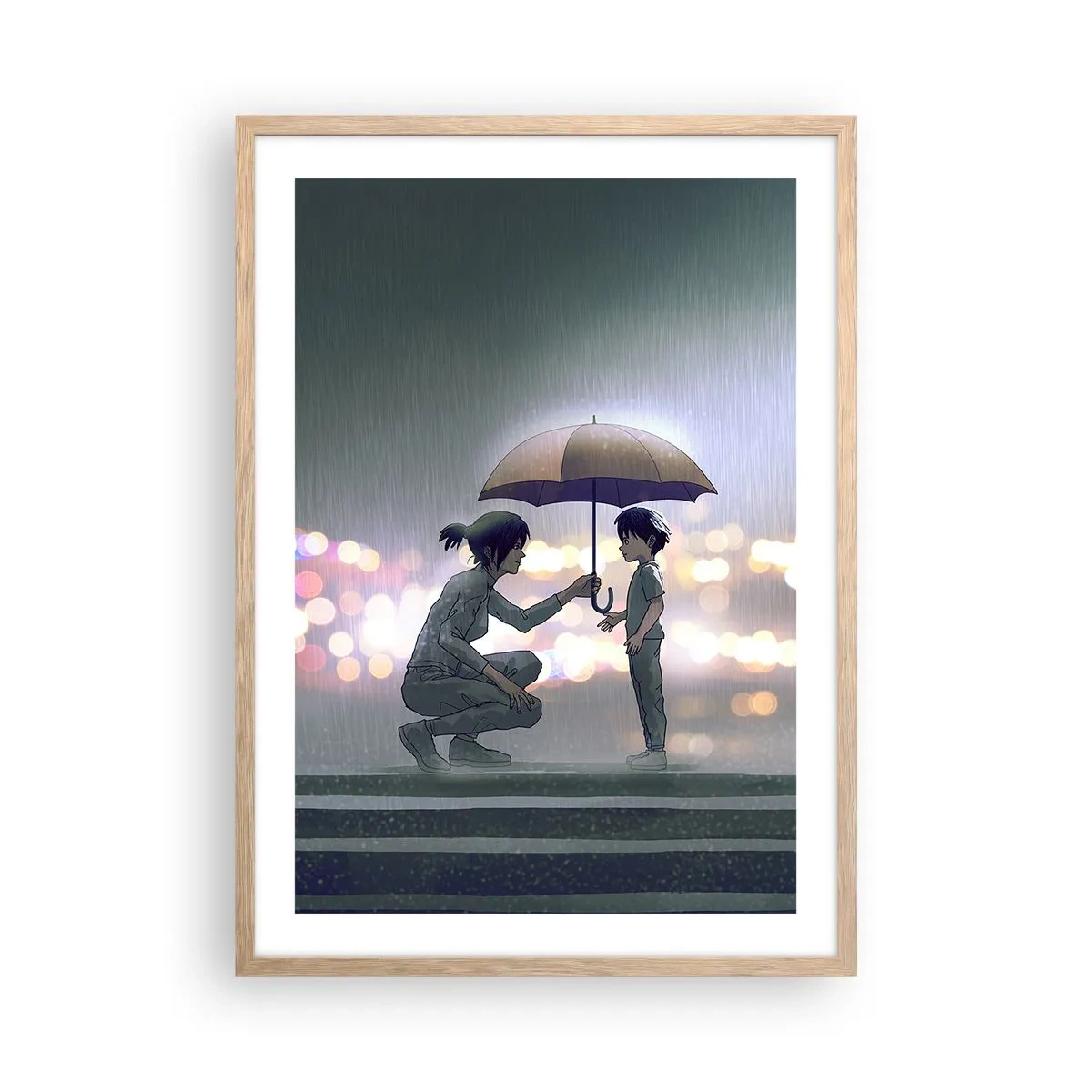 Een poster in een licht eiken lijst - En het is goed nu - 50x70 cm