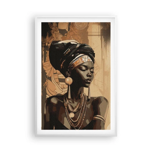 Poster in een witte lijst - Afrikaanse majesteit - 61x91 cm