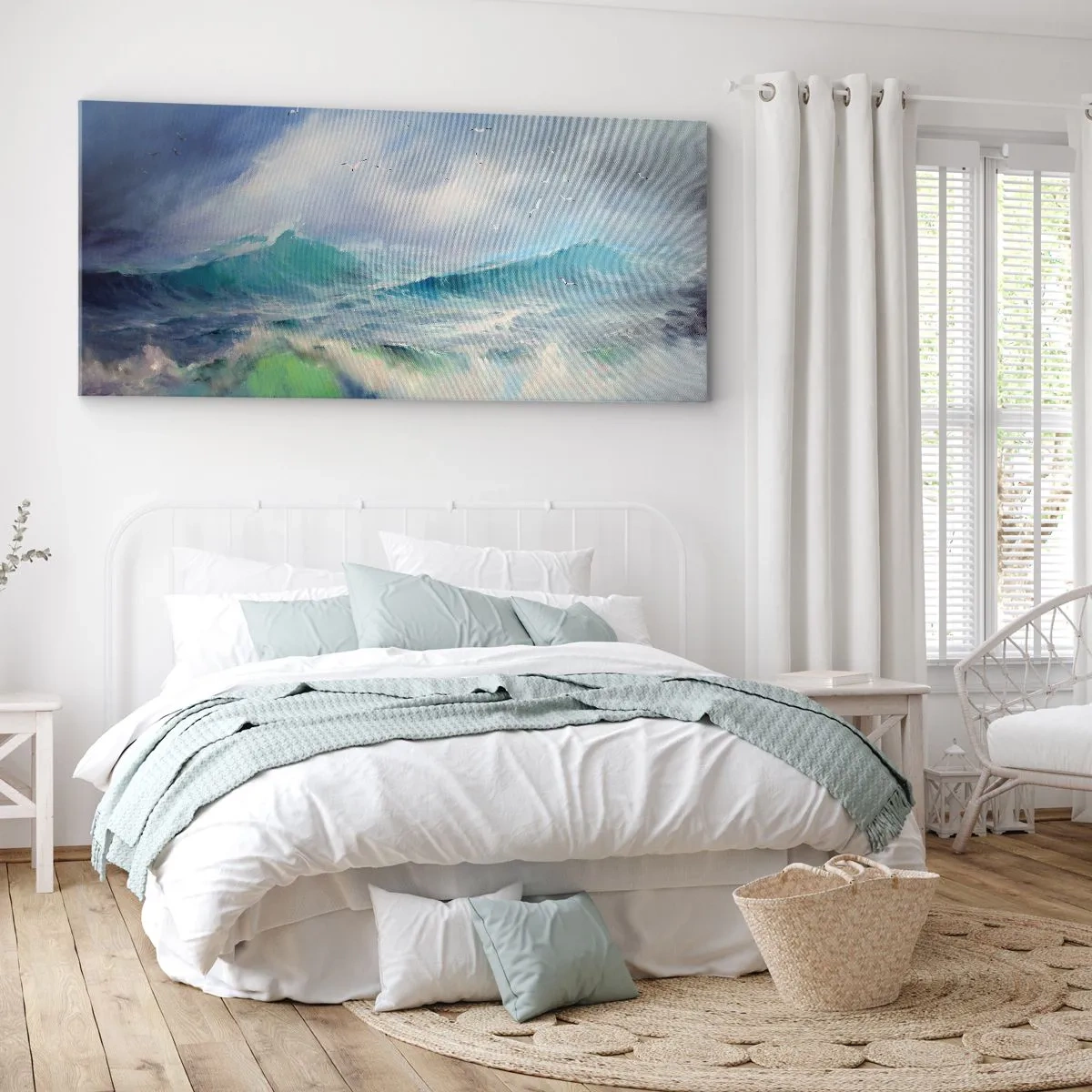 Schilderen op canvas - 'De wervelwind huilde van triomf...' - 100x40 cm