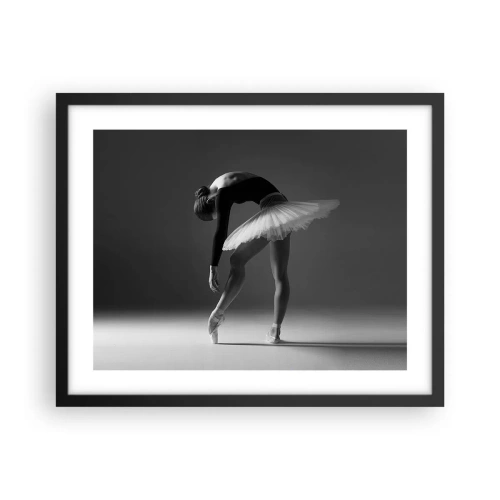 Poster in een zwarte lijst - Bella ballerina - 50x40 cm