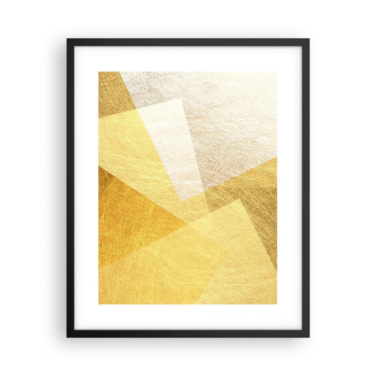 Poster in een zwarte lijst - Geometrie weer - 40x50 cm