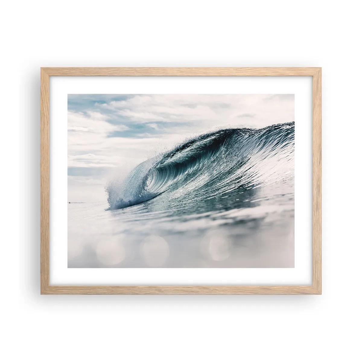 Een poster in een licht eiken lijst - Waterpiek - 50x40 cm