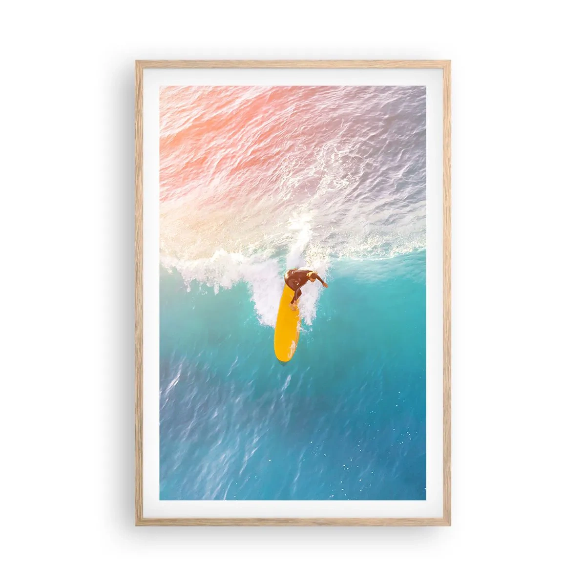 Een poster in een licht eiken lijst - De oceaanruiter - 61x91 cm