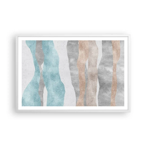 Poster in een witte lijst - Een studie van nabijheid - 91x61 cm