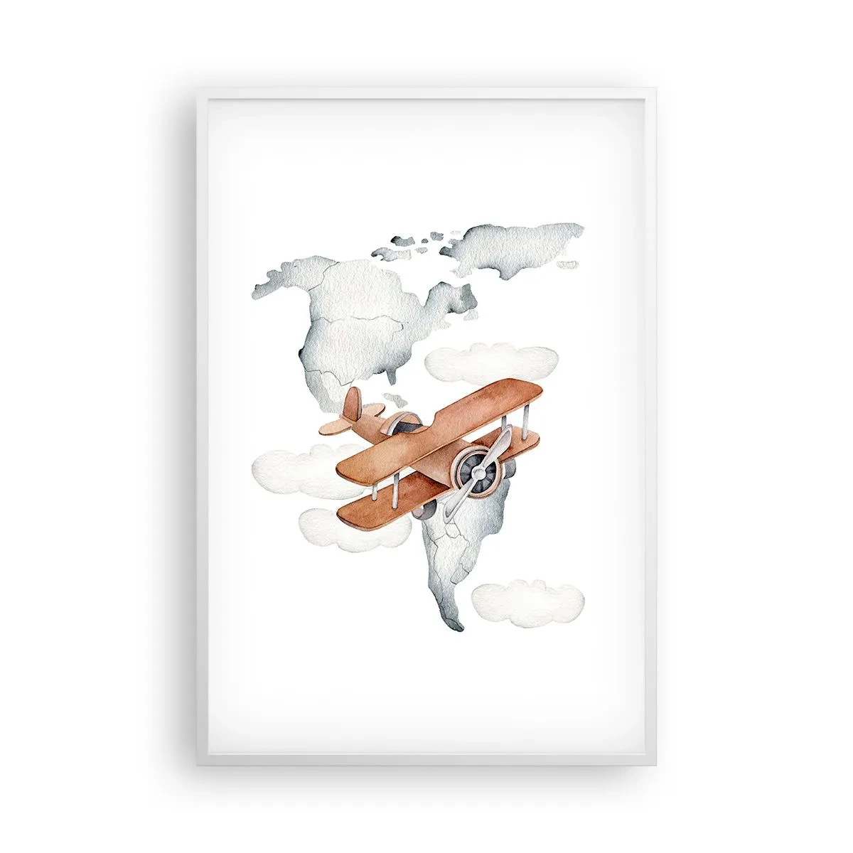 Poster in een witte lijst - In een pioniersgeest - 61x91 cm