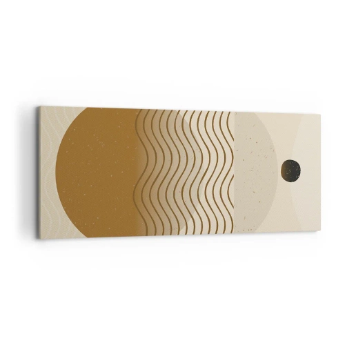 Schilderen op canvas - Over de oorsprong van geometrische figuren - 120x50 cm