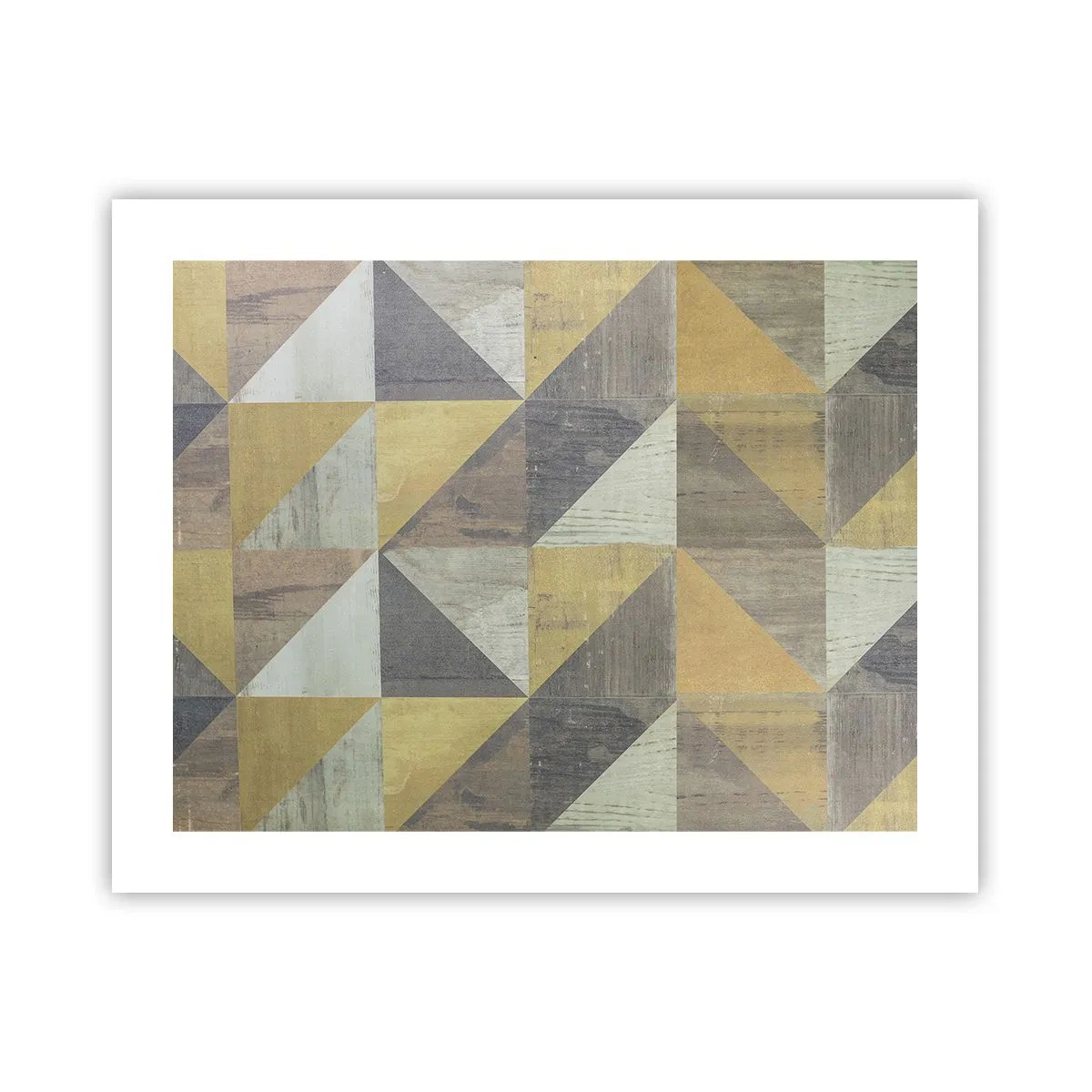 Poster - Op de hoek van de driehoek - 50x40 cm